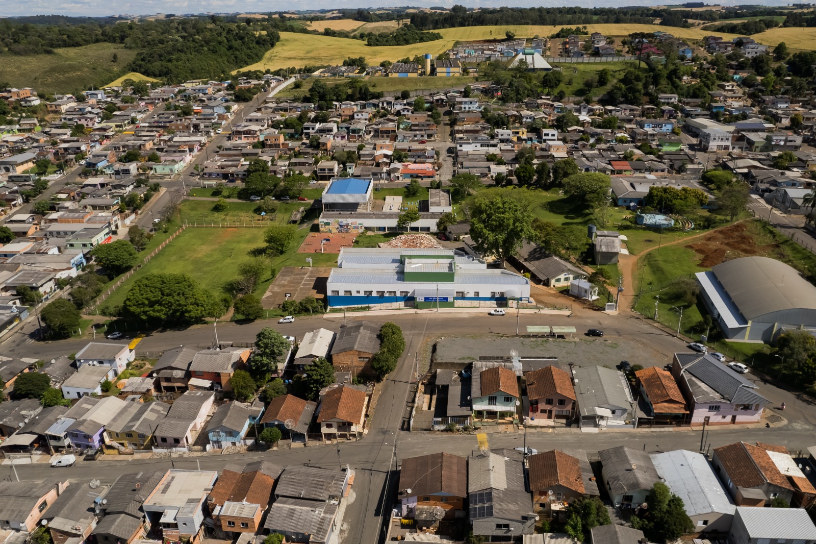 Vista aérea de Erechim, no Alto Uruguai gaúcho