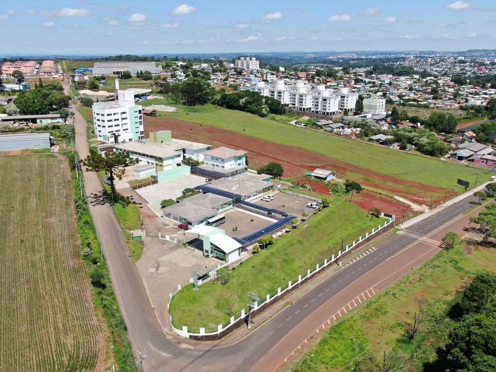 Vista aérea do campus da UFFS em Chapecó SC