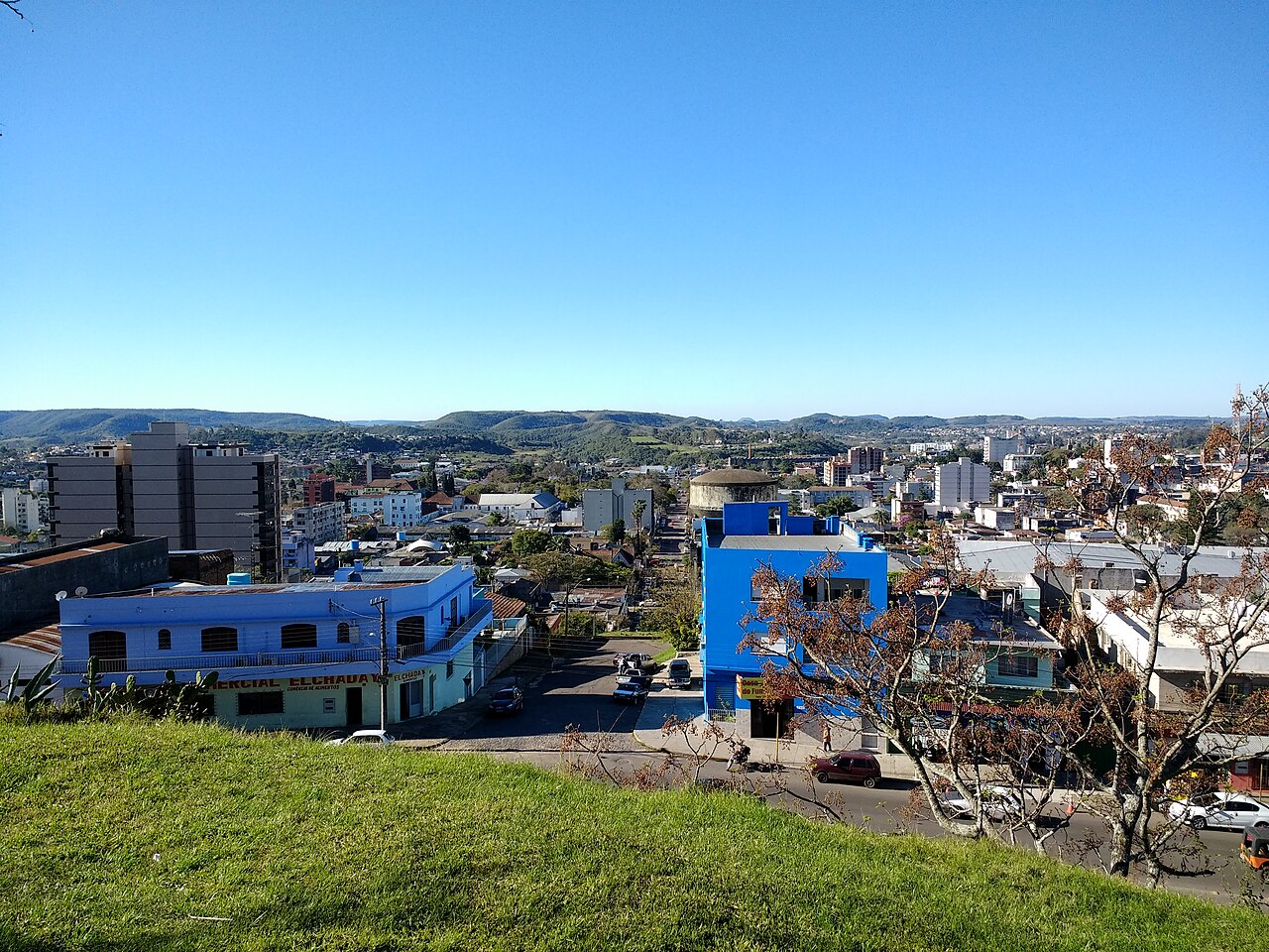 Vista urbana de Santana do Livramento, na fronteira com Rivera (Uruguai)