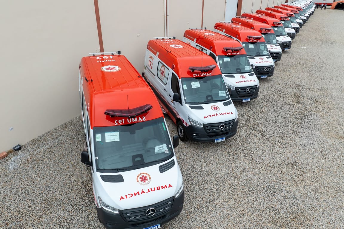 Ambulâncias do SAMU 192 em Santa Catarina