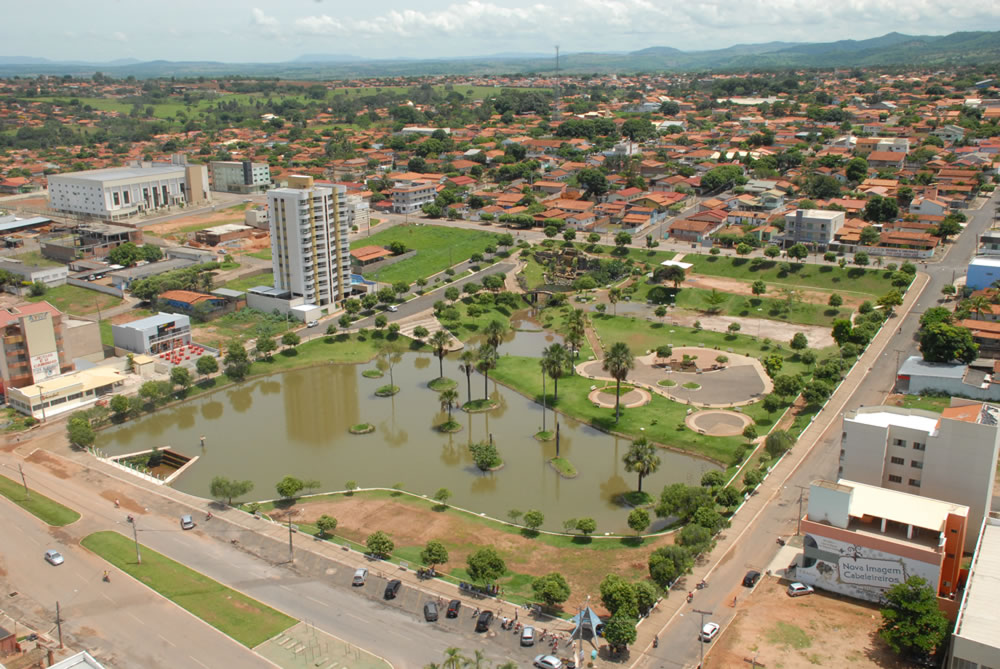 Vista aérea de São Luís de Montes Belos, Goiás