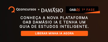 Vá além das questões. Conheça a nova plataforma OAB Damásio IA e tenha um guia de estudos inteligente.