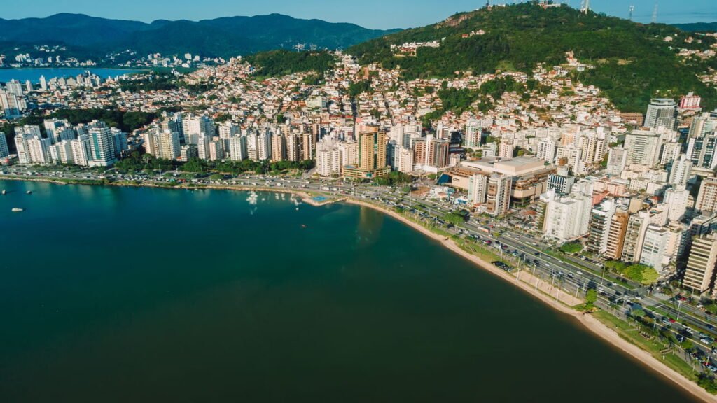 Vista aérea de Florianópolis, capital de Santa Catarina