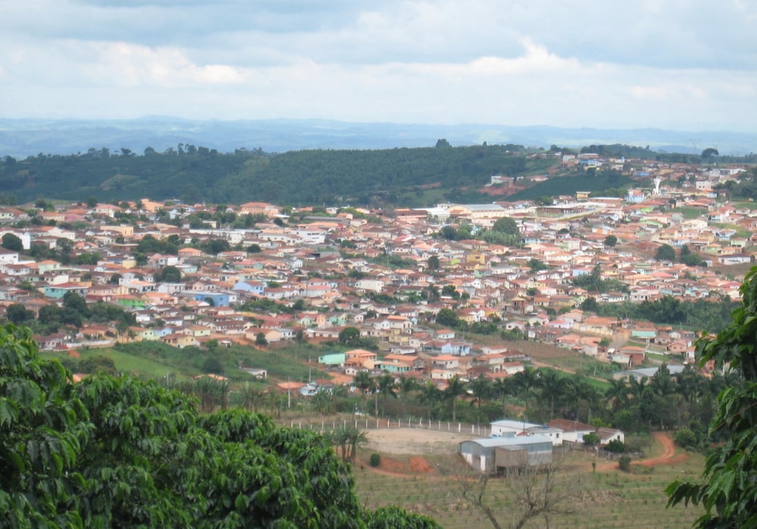 Vista panorâmica de Nova Resende, sul de Minas