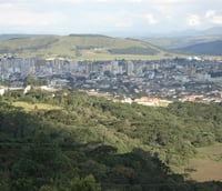Vista aérea de Lages SC, principal cidade da Serra Catarinense e sede do CISAMA.