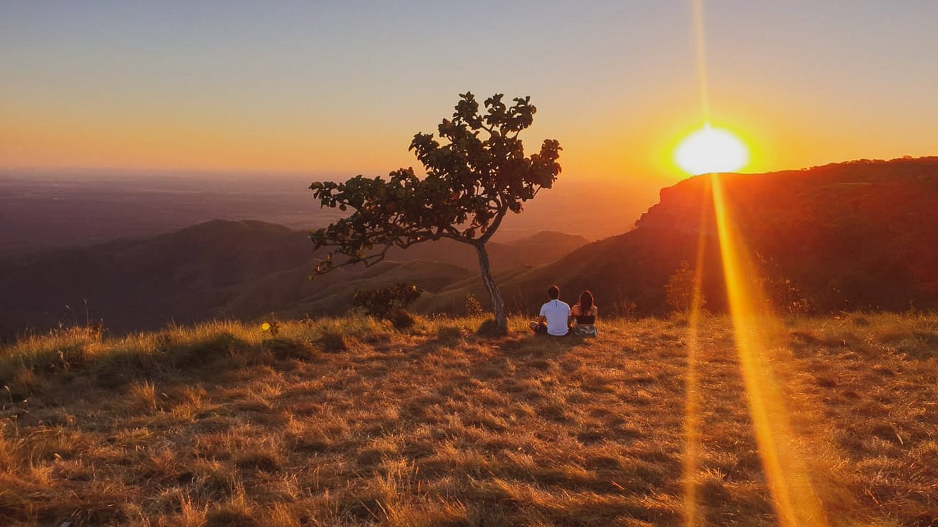 Chapada dos Guimarães ao pôr do sol
