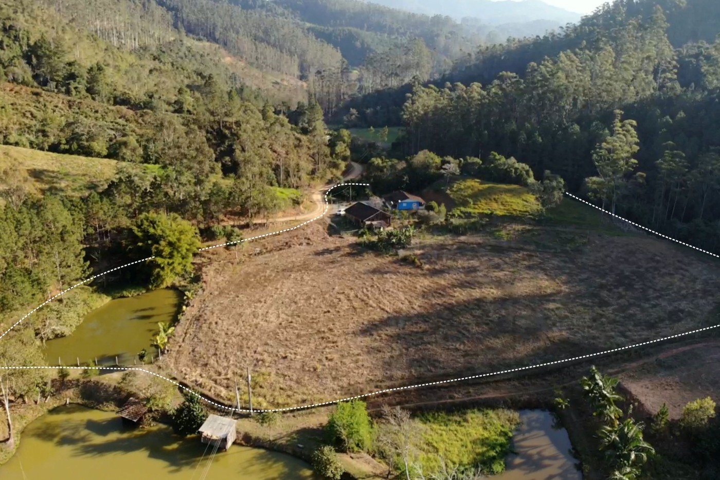 Paisagem do Alto Vale do Itajaí, em Santa Catarina