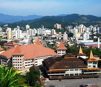 Vista urbana de Brusque, em Santa Catarina