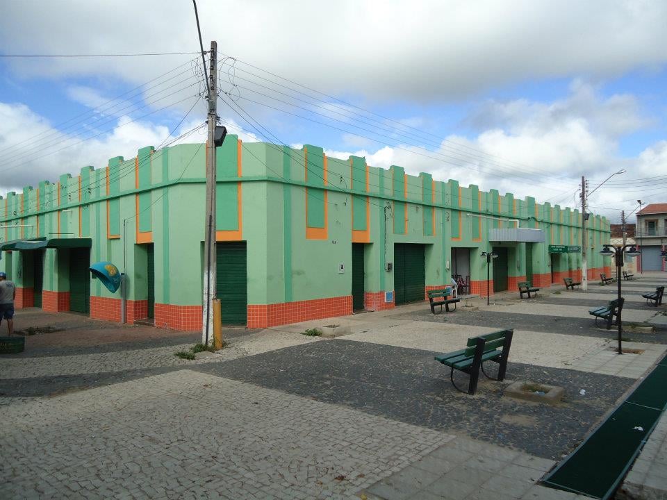 Praça central de Assaré, no Cariri cearense