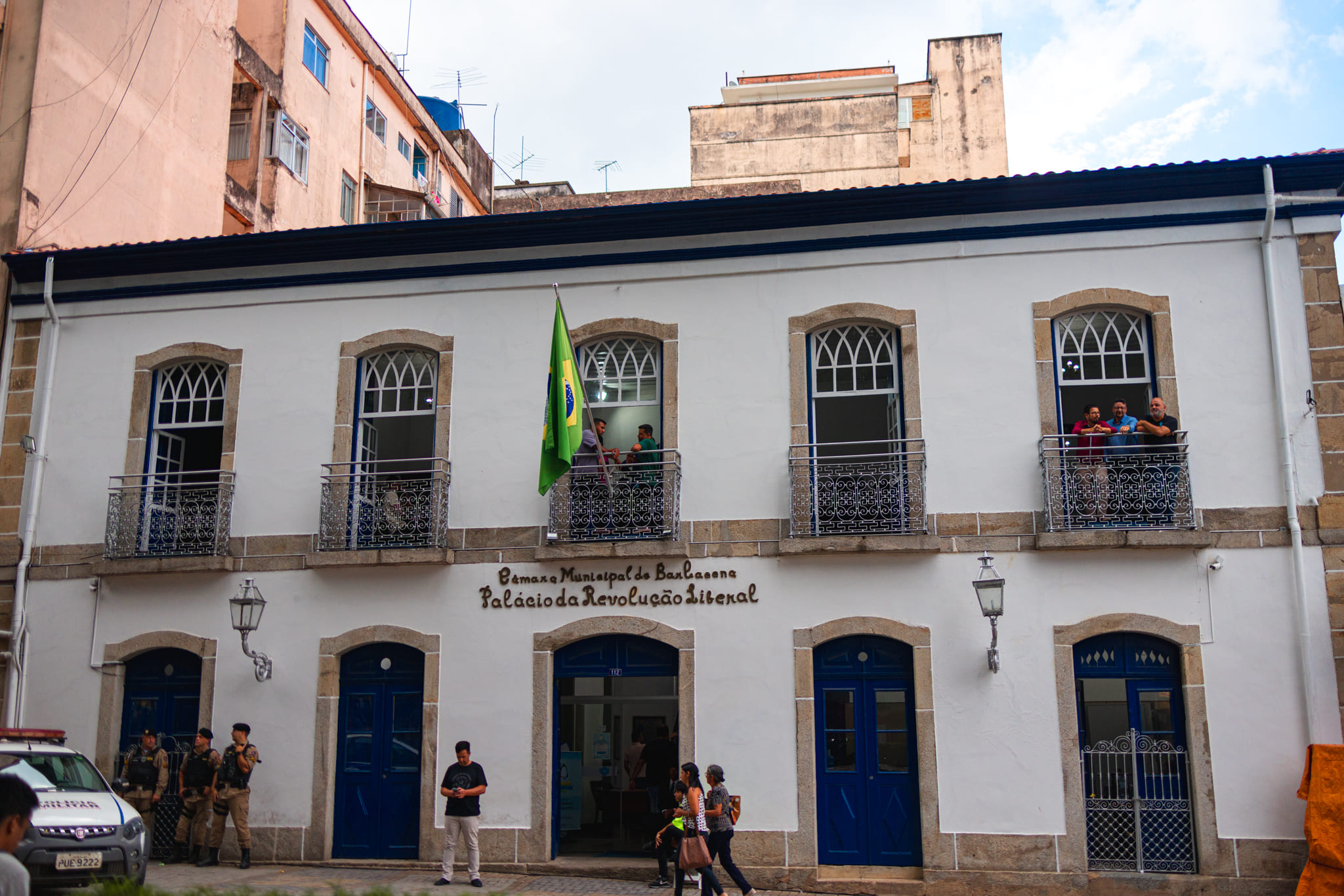 Paisagem urbana de Barbacena, com arquitetura tradicional