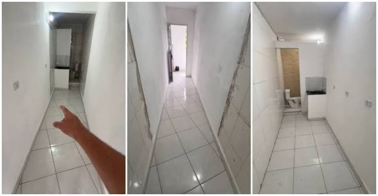 Corredor administrativo de prédio público, sugerindo ambiente de prefeitura e atendimento ao cidadão