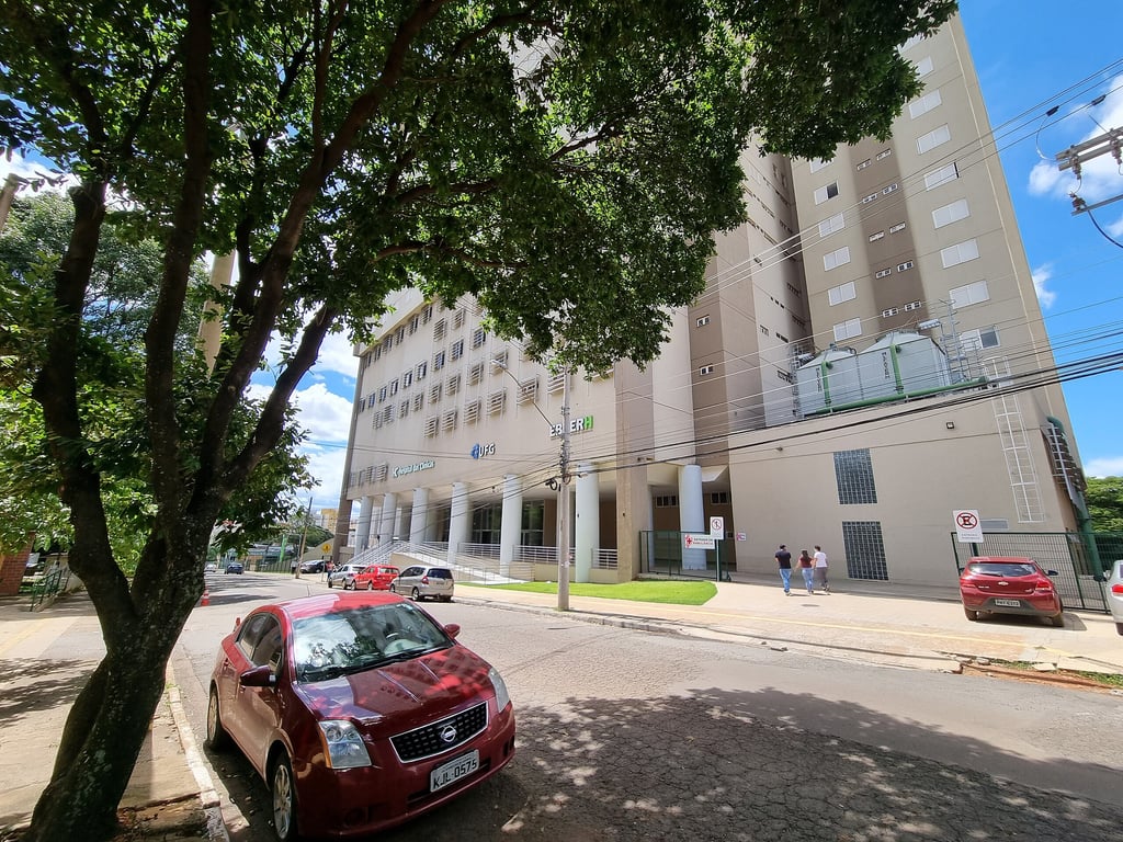 Fachada do Hospital de Clínicas da UFG, em Goiânia GO