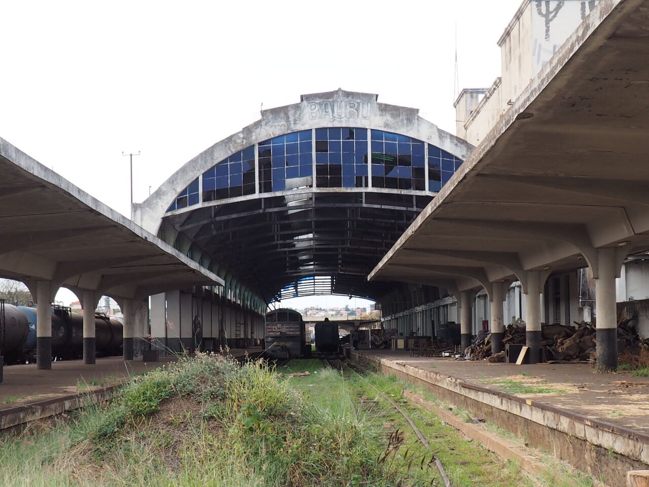 Vista urbana de Bauru ao entardecer
