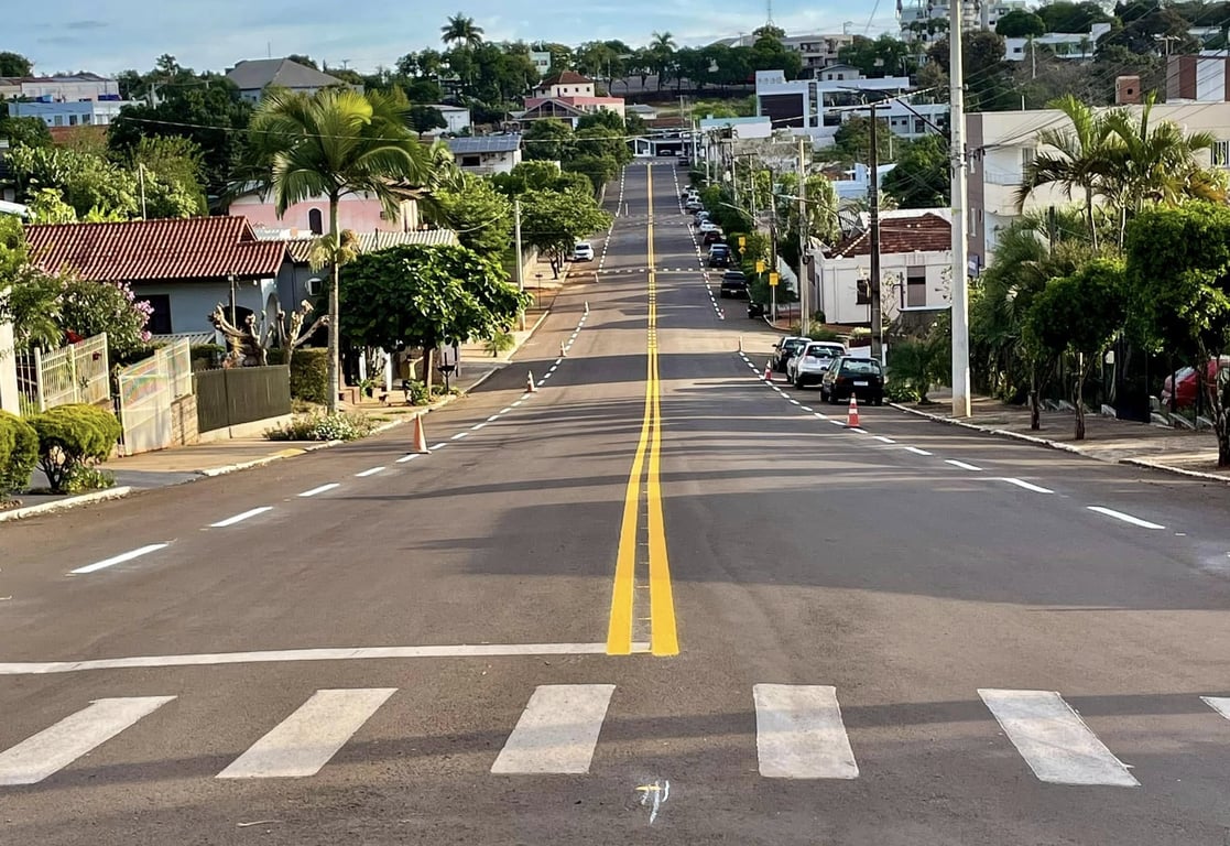 Cena urbana de cidade pequena no Noroeste do RS