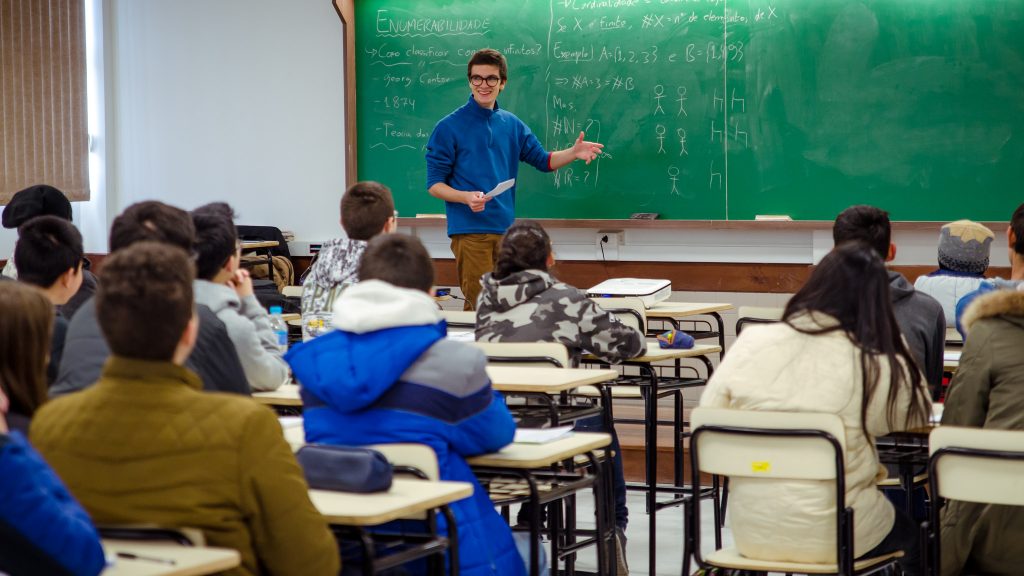 Sala de aula de Exatas em universidade pública