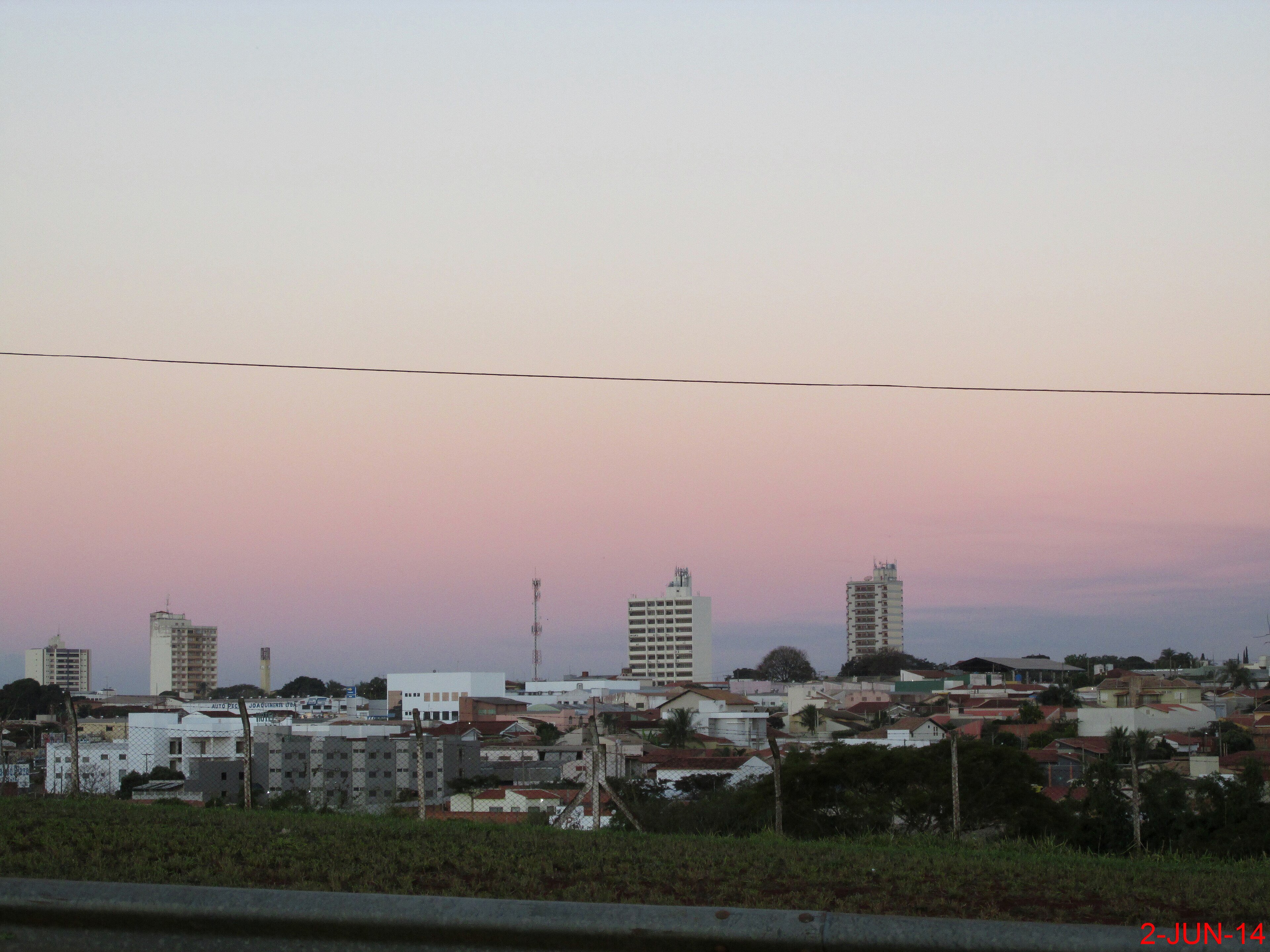 Vista panorâmica de Osasco ao entardecer