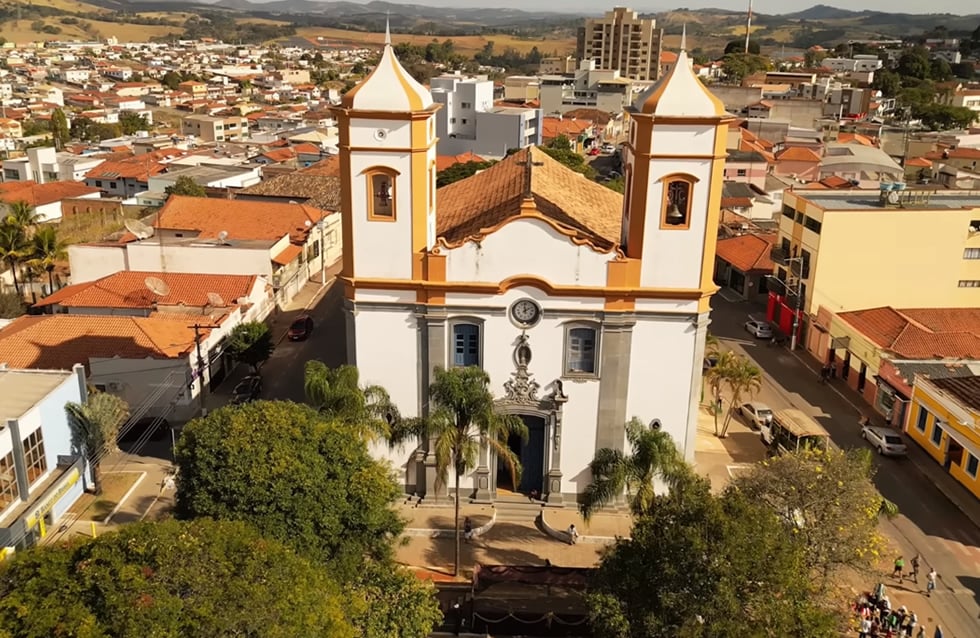 Vista aérea de Bom Sucesso MG