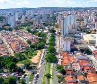 Vista panorâmica de Vitória da Conquista, Bahia.
