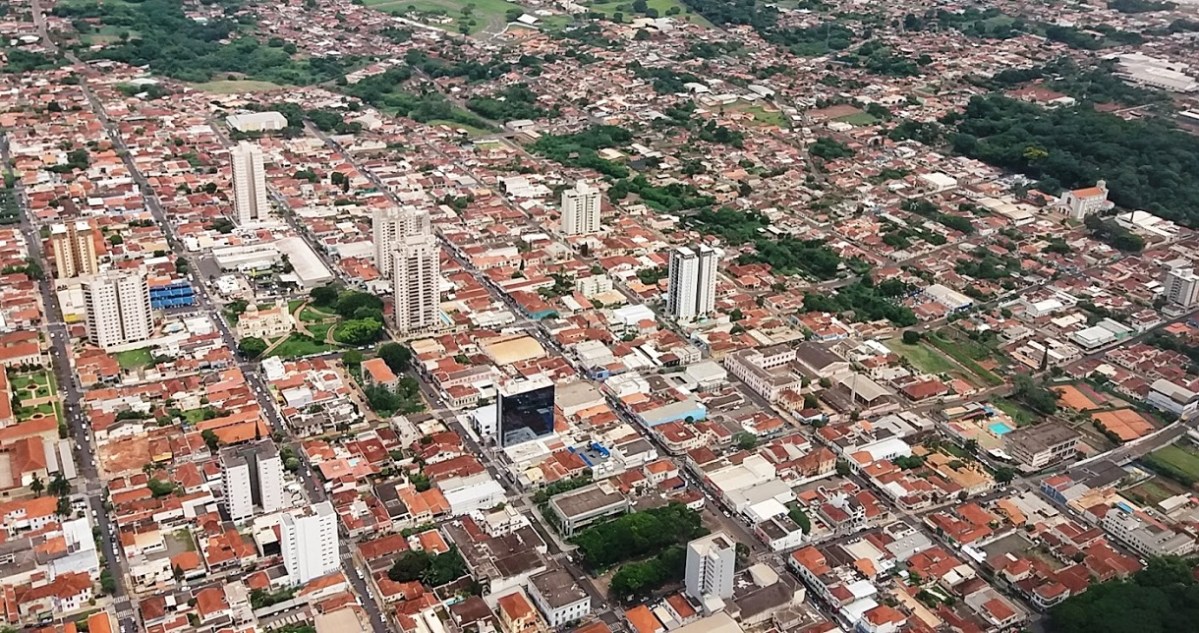 Vista aérea de Jaboticabal SP