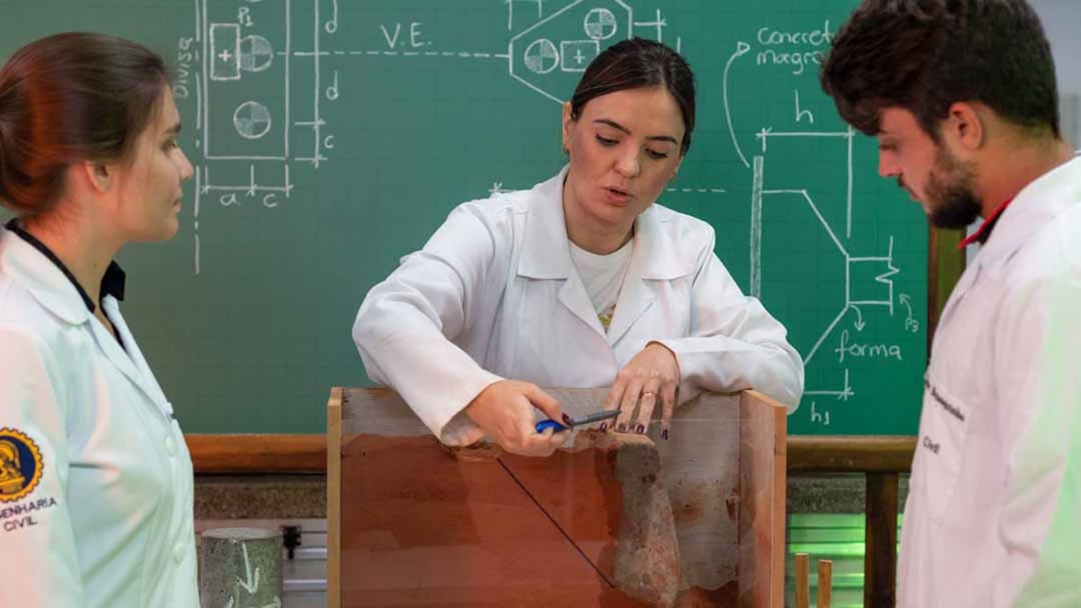 Sala de aula de Engenharia Civil