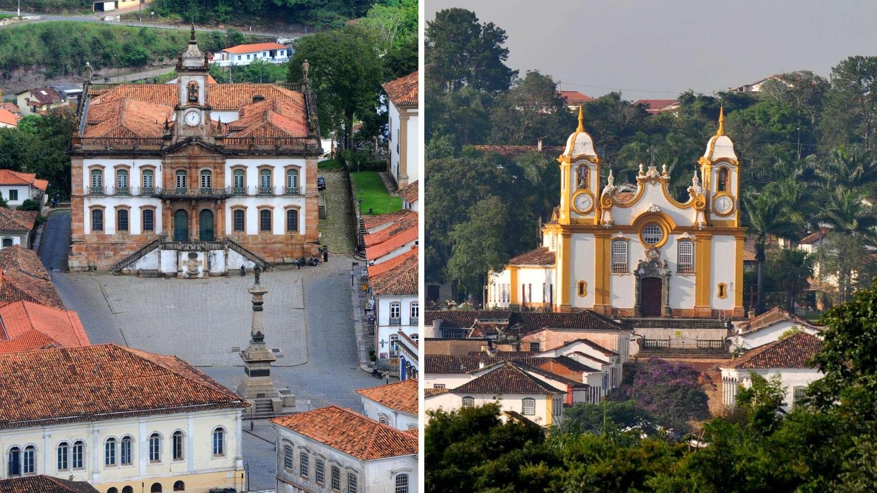 Vista de Ouro Preto MG ao entardecer