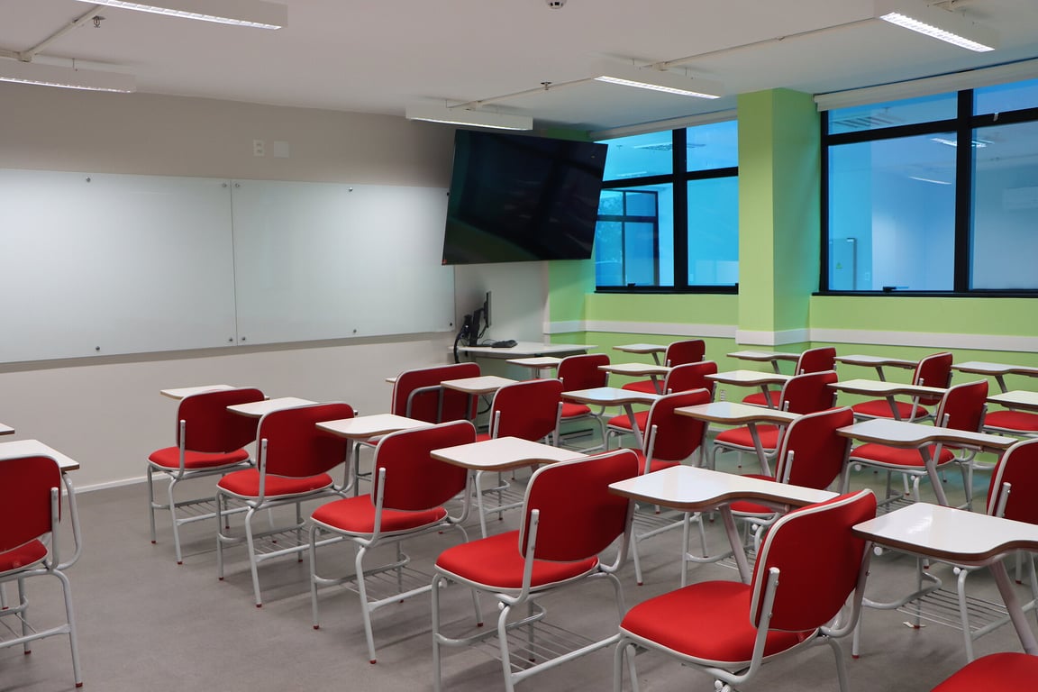 Ambiente universitário para provas didáticas