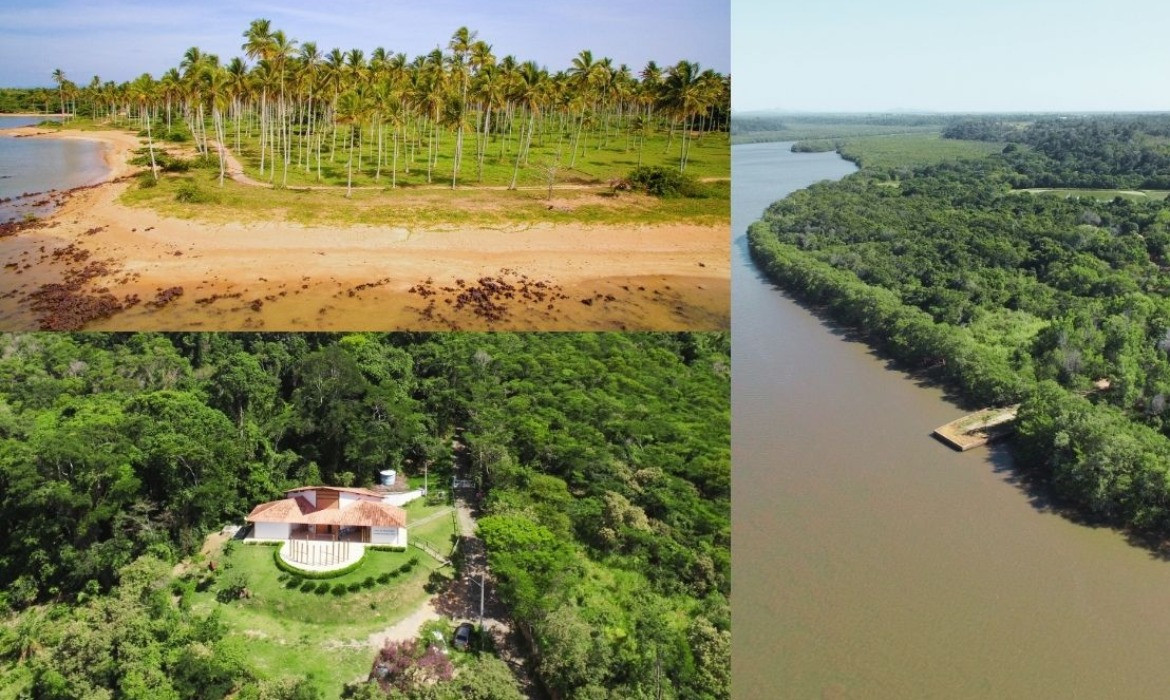 Paisagem litorânea de Aracruz ES