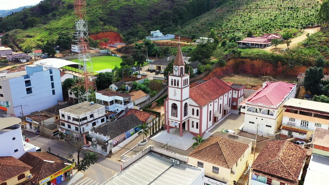 Vista aérea de Governador Lindenberg ES