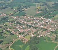 Vista aérea de Bom Jesus do Oeste SC.