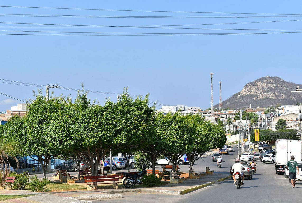 Vista urbana de Mauriti CE, no Cariri cearense