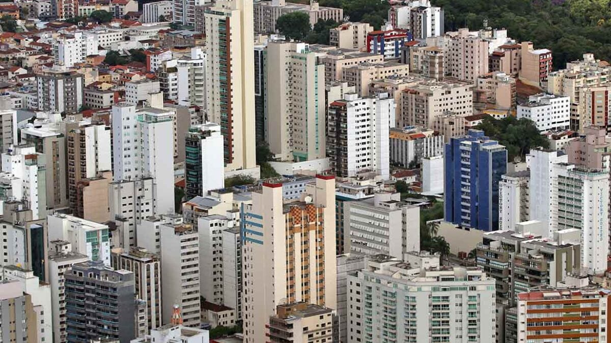 Vista aérea de Juiz de Fora, MG