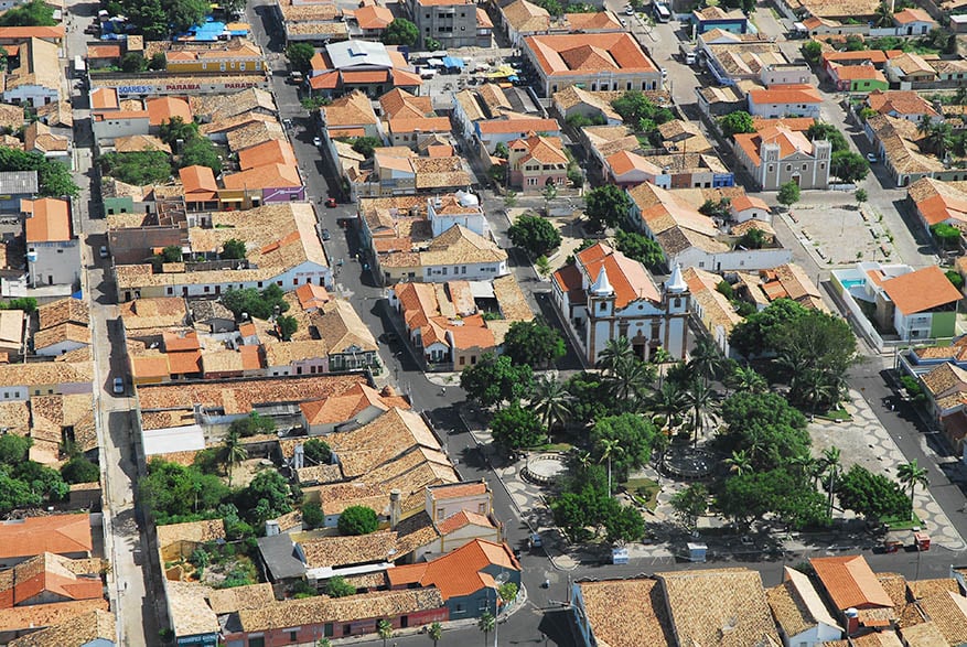 Vista aérea de Piracuruca, Piauí