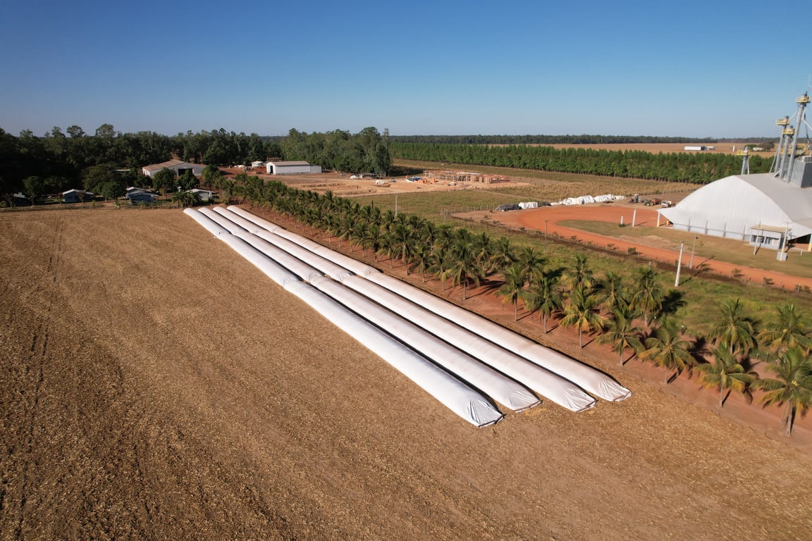 Paisagem agrícola no norte de Mato Grosso