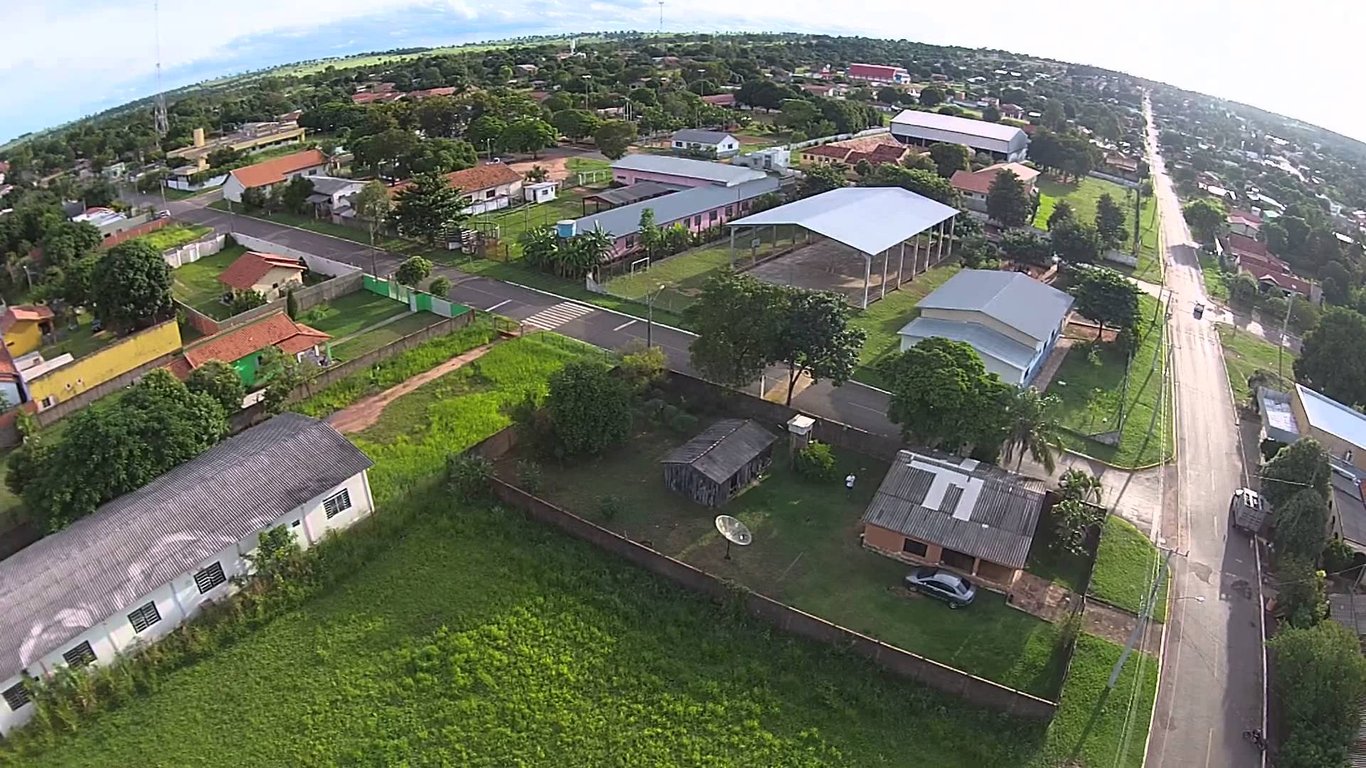 Vista aérea de Caracol MS, cidade do sudoeste de Mato Grosso do Sul