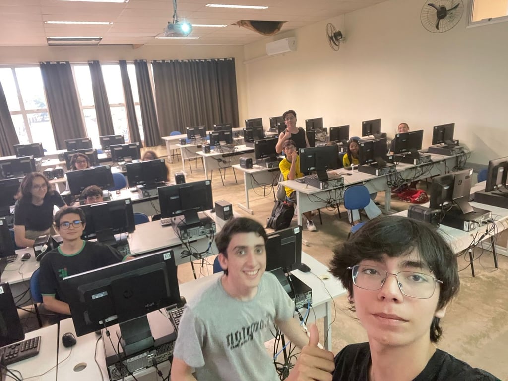 Sala de aula em instituição federal de educação