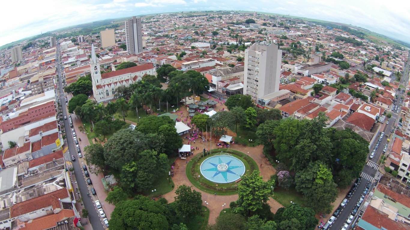 Vista aérea de Sertãozinho (SP)