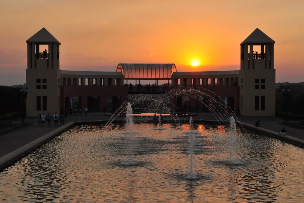 Parque Tanguá em Curitiba PR ao entardecer