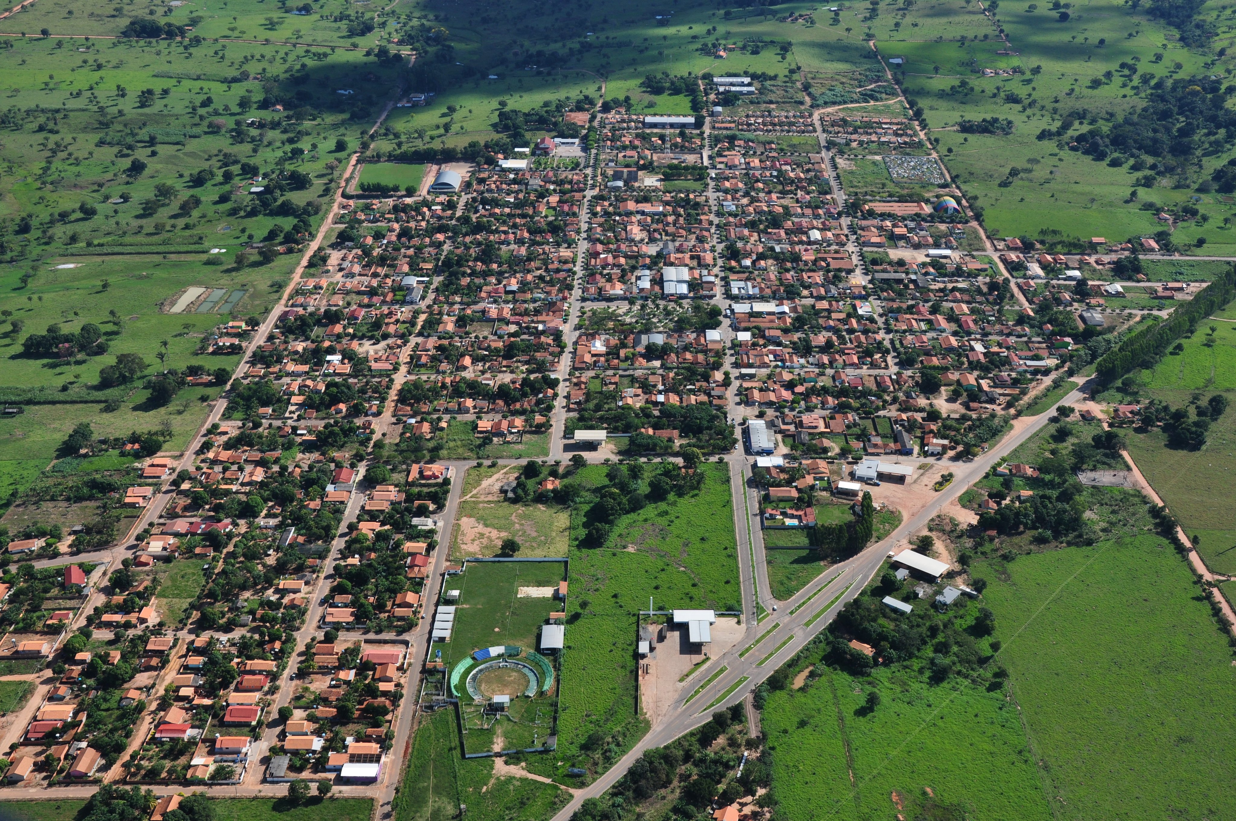 Vista aérea de Figueirópolis d’Oeste MT