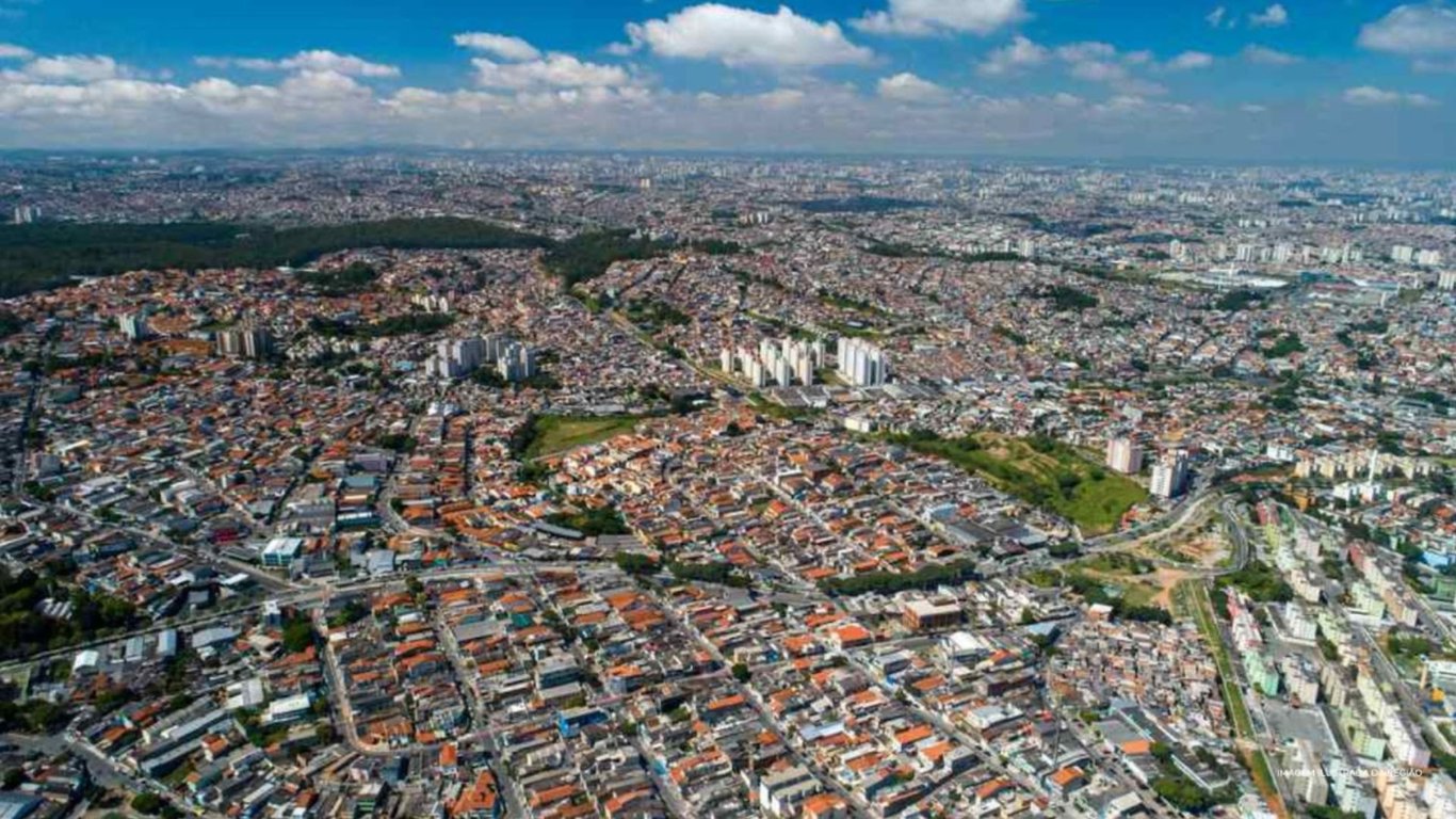 Vista aérea da Zona Leste de São Paulo