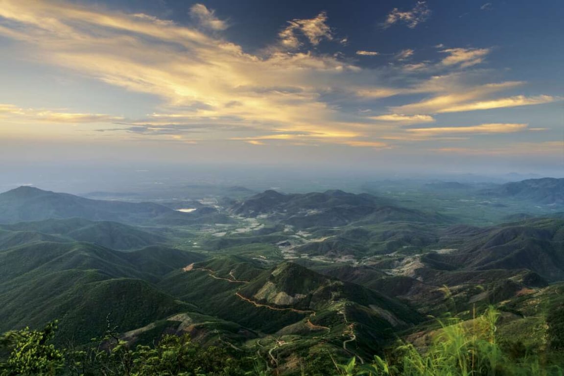 Serra da Ibiapaba vista panorâmica ao entardecer