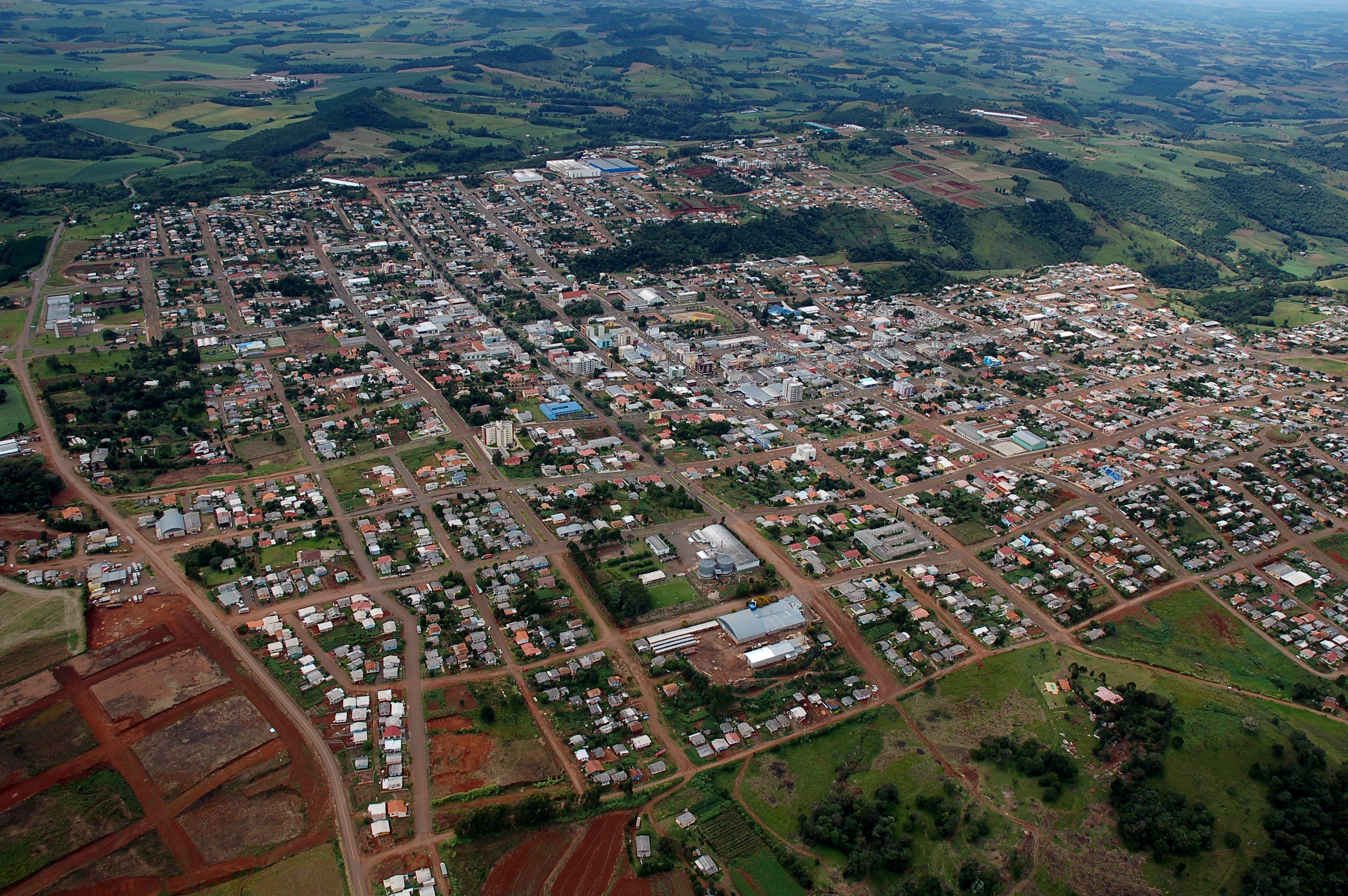 Vista aérea de São Lourenço do Oeste SC
