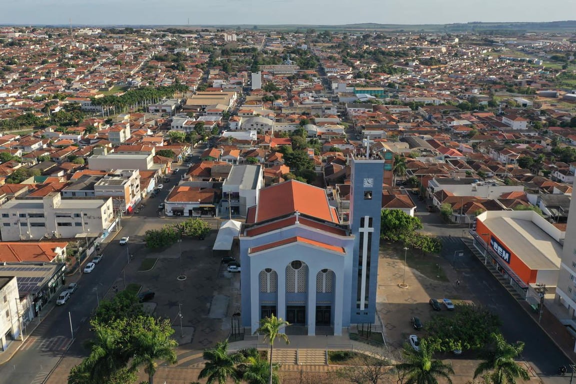 Vista aérea de Vargem Grande do Sul SP