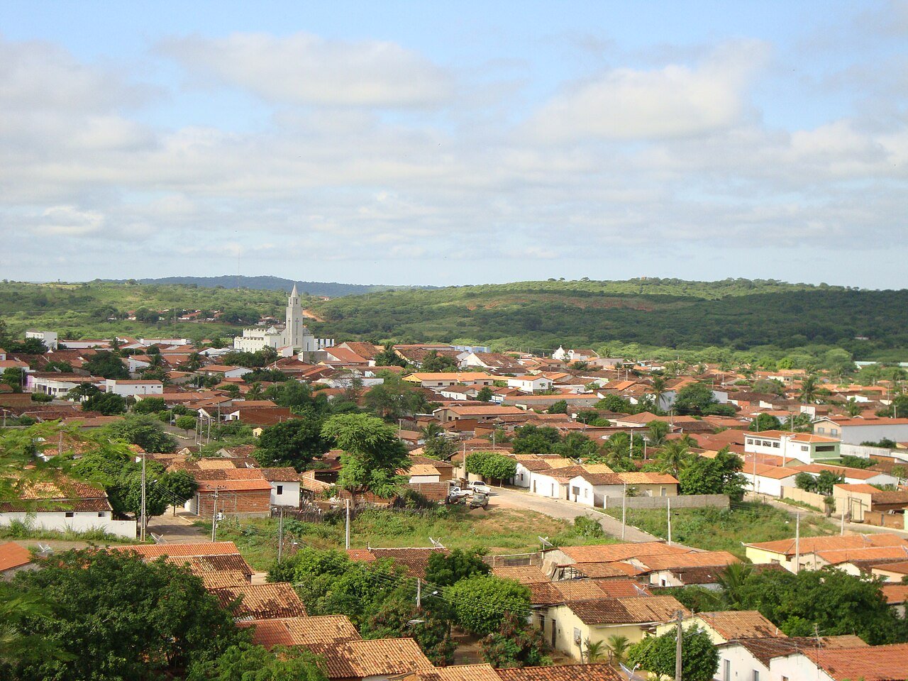 Vista aérea de Picos PI, polo regional do Sudeste do Piauí