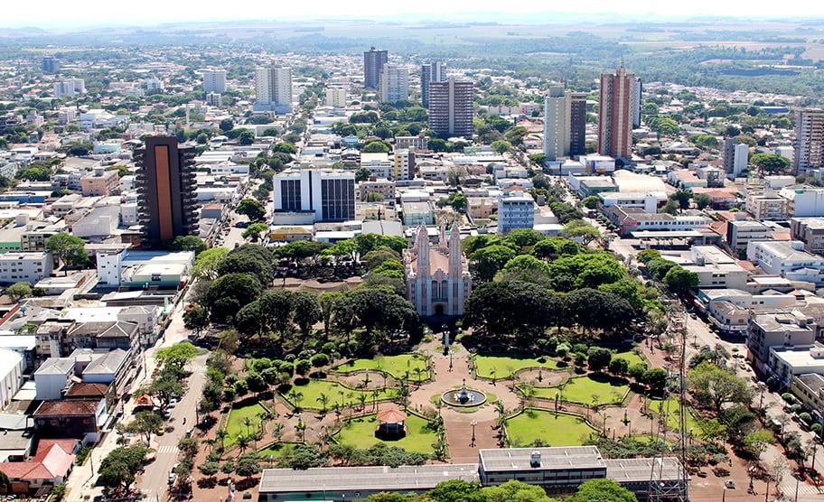 Vista aérea de Iretama PR