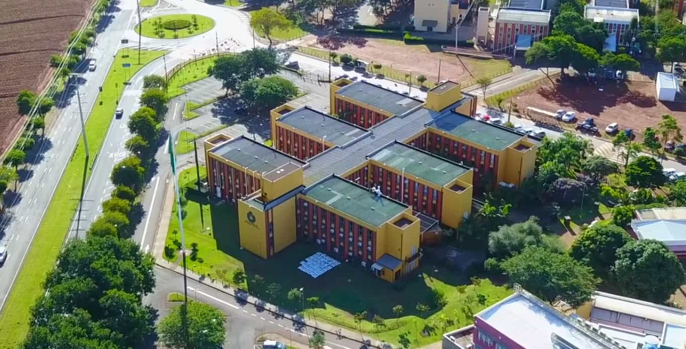 Vista aérea da Unicamp, em Barão Geraldo, Campinas SP