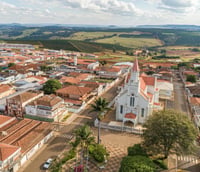 Vista aérea de São Tomás de Aquino MG