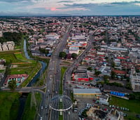 Vista aérea de Guaporema PR (Foto: IBGE).