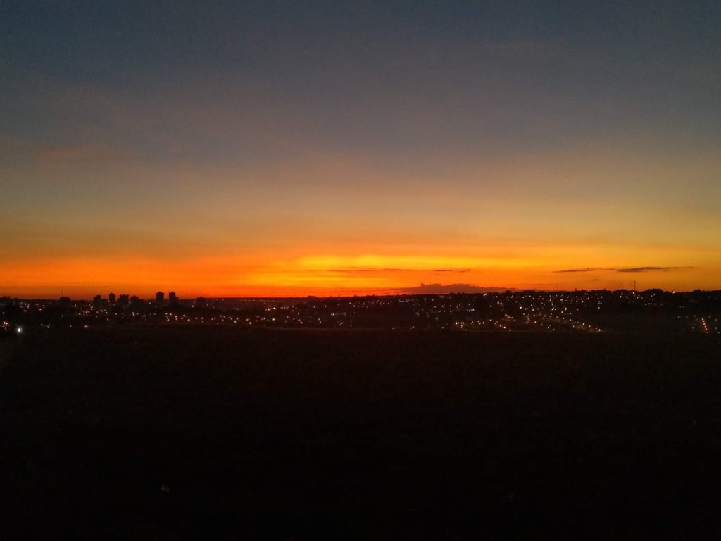 Pôr do sol em Jaboticabal SP