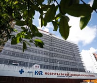 Fachada de um hospital público brasileiro, ilustrando o atendimento do IGESDF.