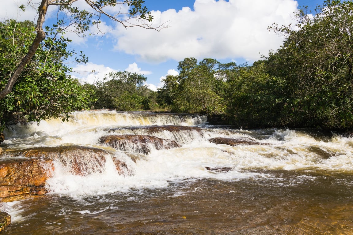 Paisagem natural na região do Araguaia, em Mato Grosso